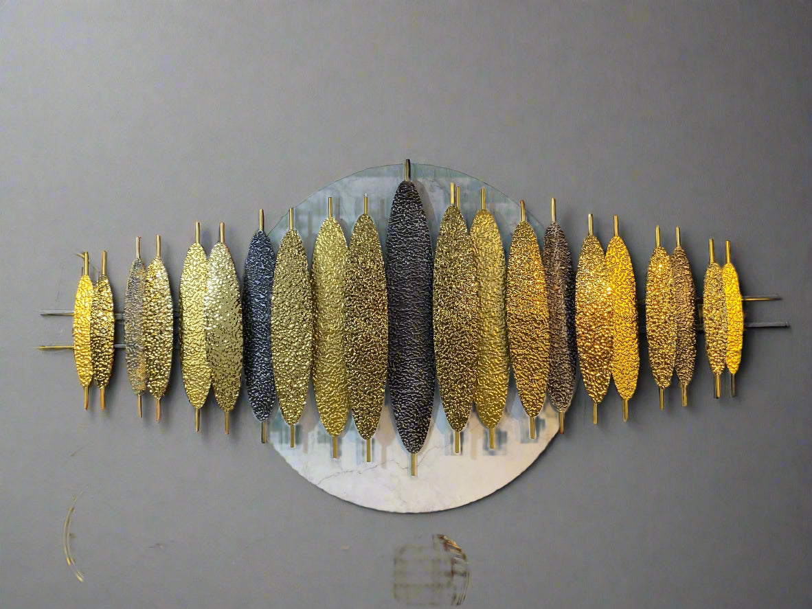 Luxury Golden Leaf Wall Art