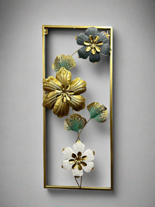 Floral Elegance Metal Frame