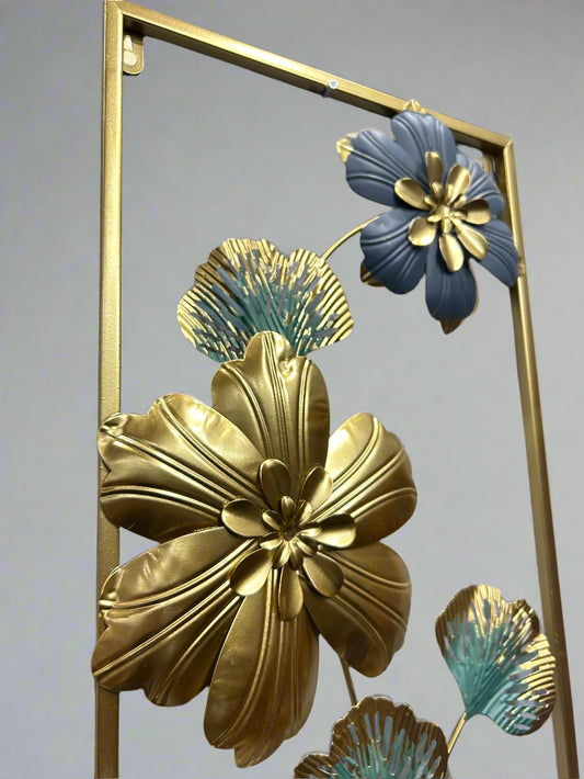 Floral Elegance Metal Frame