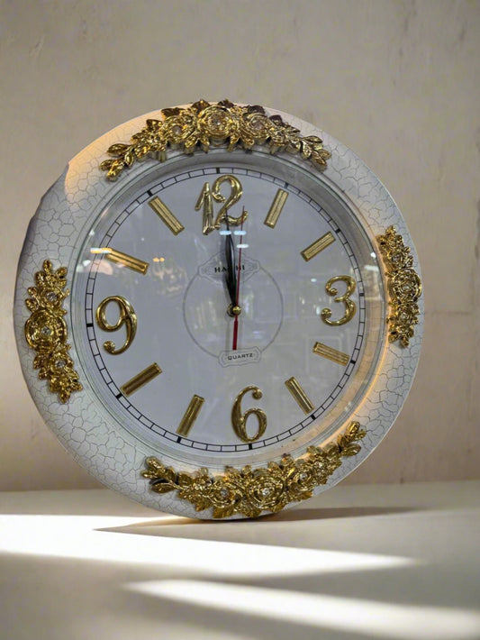 Elegant Gold Accent Wall Clock