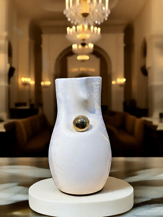 Curve Body Ceramic Vase Showpiece