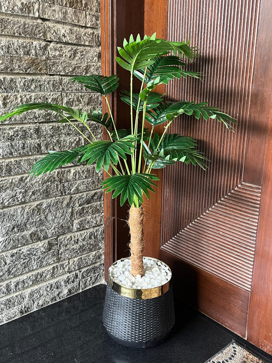 Areca Palm Tree Pot Vase (Single Stem)