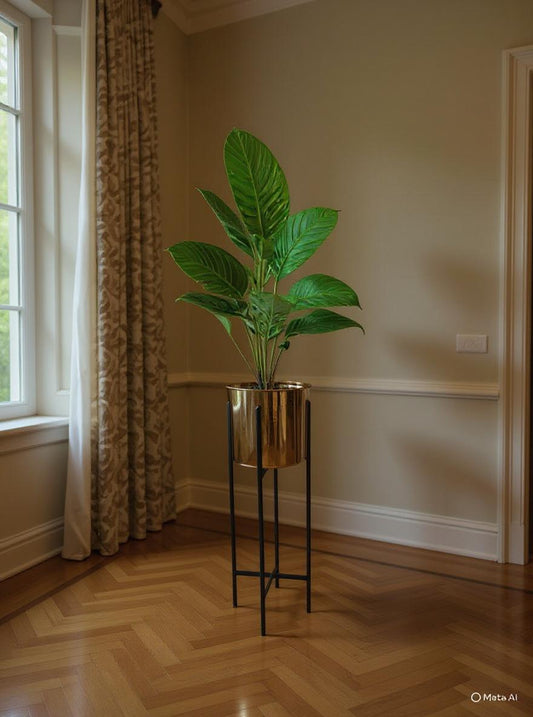 Artificial Money Plant Vase