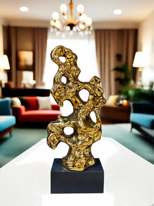 Golden Abstract Showpiece
