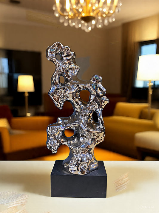 Silver Abstract Showpiece