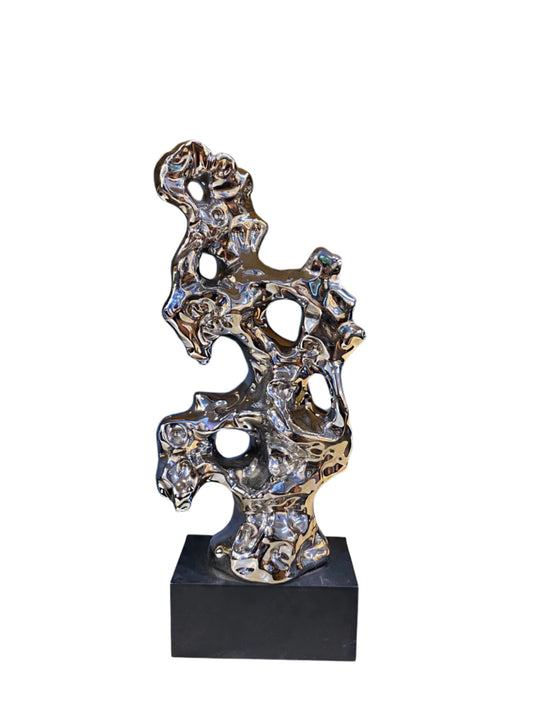 Silver Abstract Showpiece