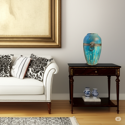 Textured Ceramic Vase Showpiece